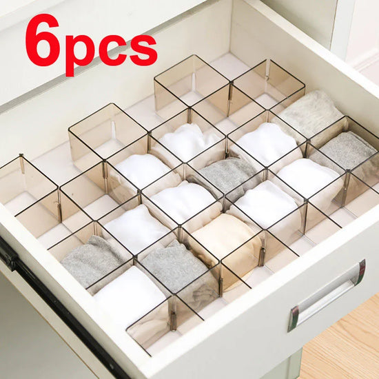 Plastic Drawer Organizer Box for Jewelry, Divider Storage For Desk, Underwear Organizer