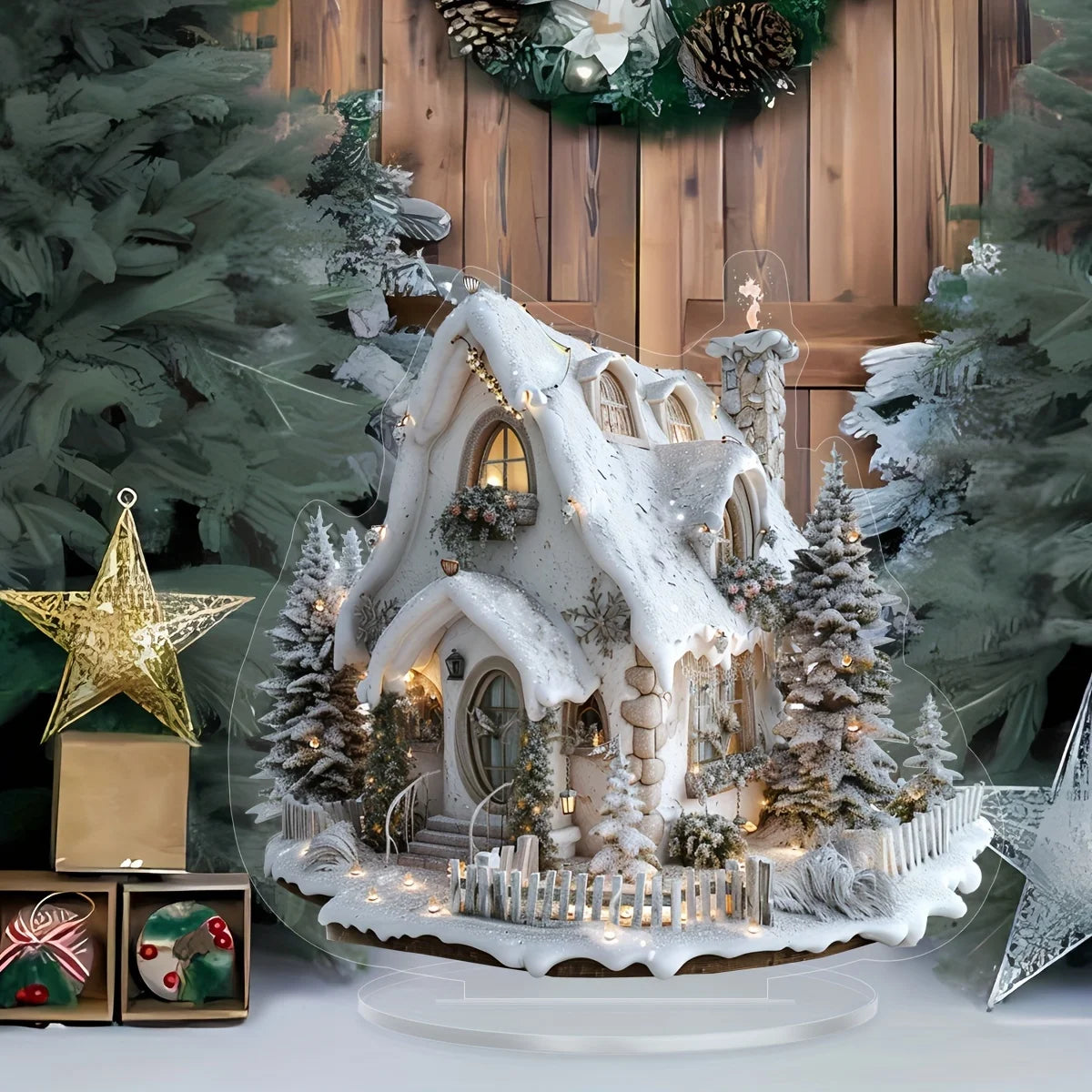 Bohemian Style Christmas House, Christmas Decoration