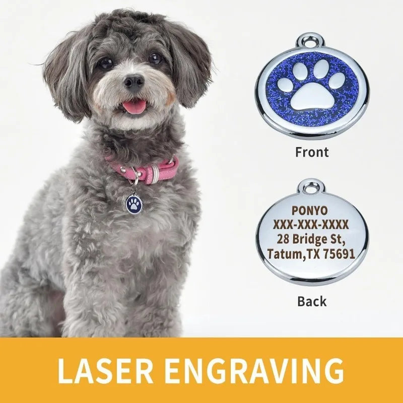 Pet ID Tag Free Engraving Personalized For Dogs and Cats
