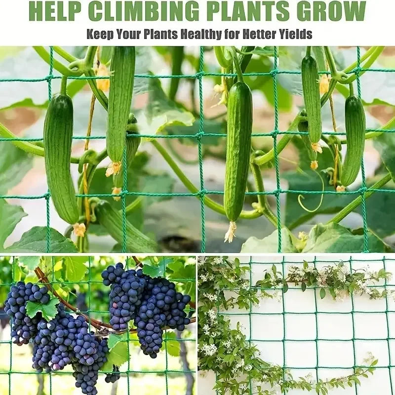 Nylon Garden Netting for Climbing Flowers, Vines, Vegetables