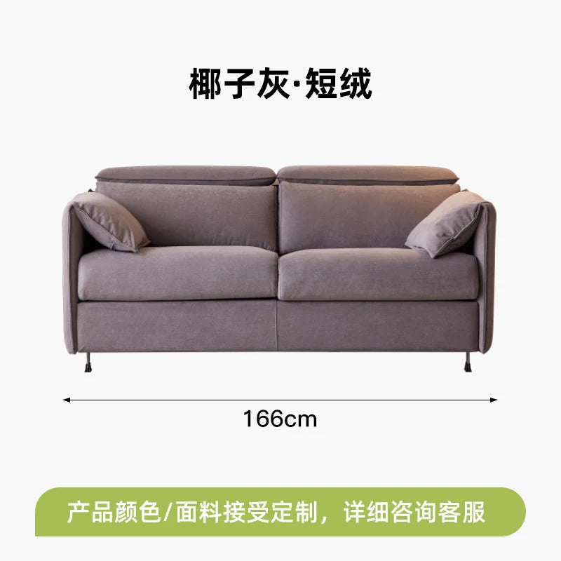 Nordic Small Sleeper Sofa, Foldable for Bedroom, Living Room