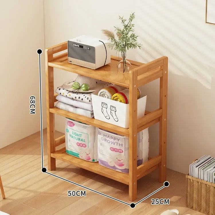 Kitchen Shelf, Floor Standing Multi-Shelves, Use to Store Kitchen Equipment, Food items