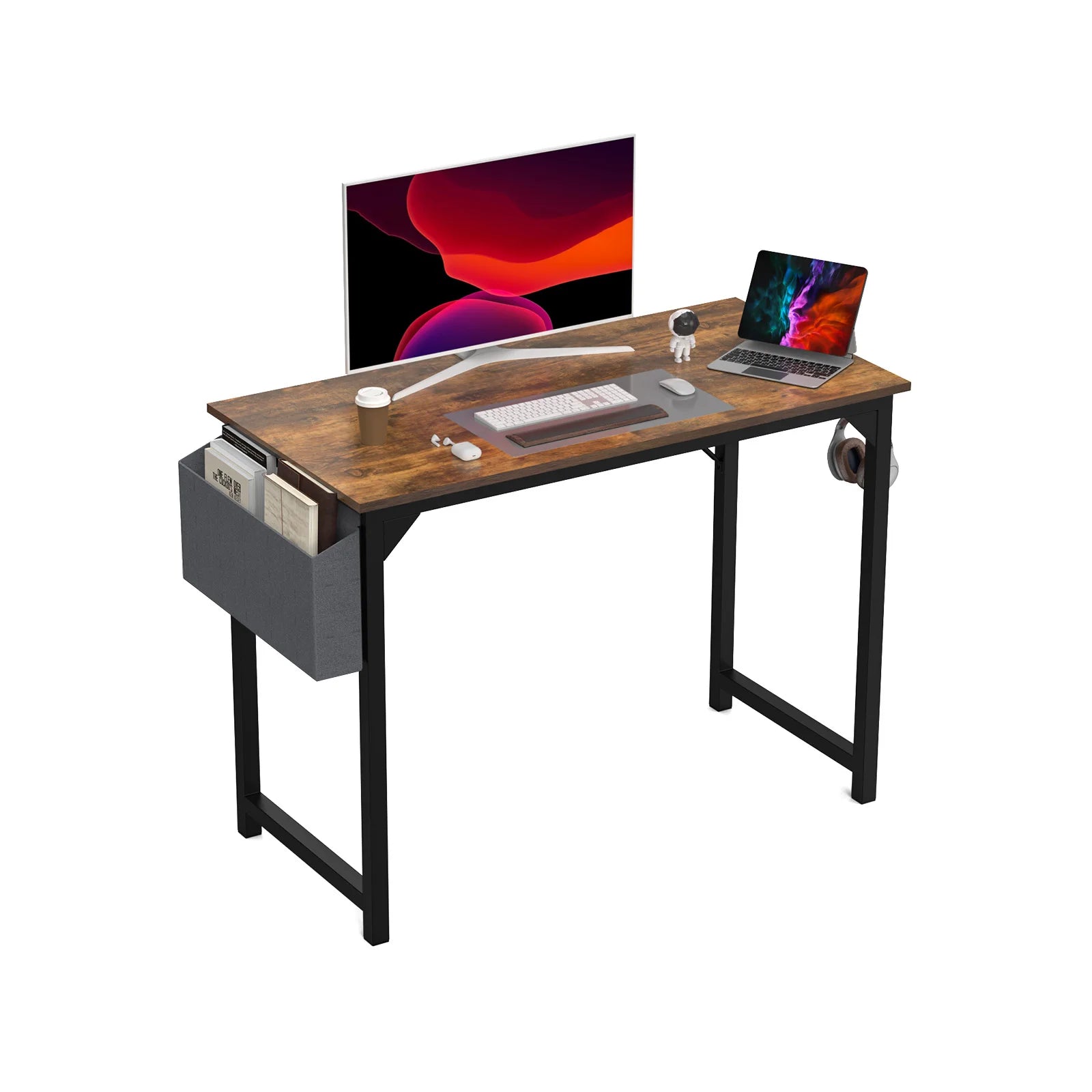Computer Desk, Writing, Office, Gaming, Compact, Easy Assembly