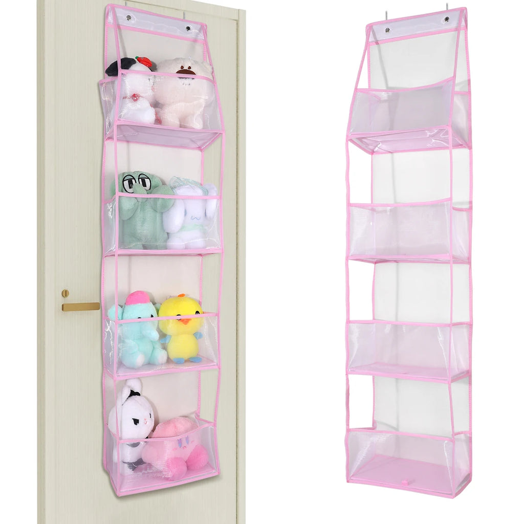 ! PCS 4/6 Layer Over the Door Hanging Organizer, Use for Cosmetics, Storage, Nursery, Bathroom
