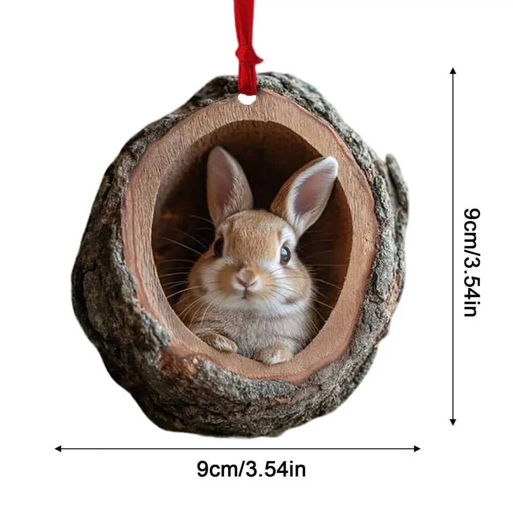 Christmas Decorations Acrylic Animal Hanging Ornaments