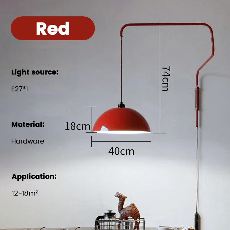 Rotatable Wall Lamp Nordic Led Long Arm Wall Lamp For Restaurant Room Cafe Bar Designer Bedside Lamp Home Decor Wall light