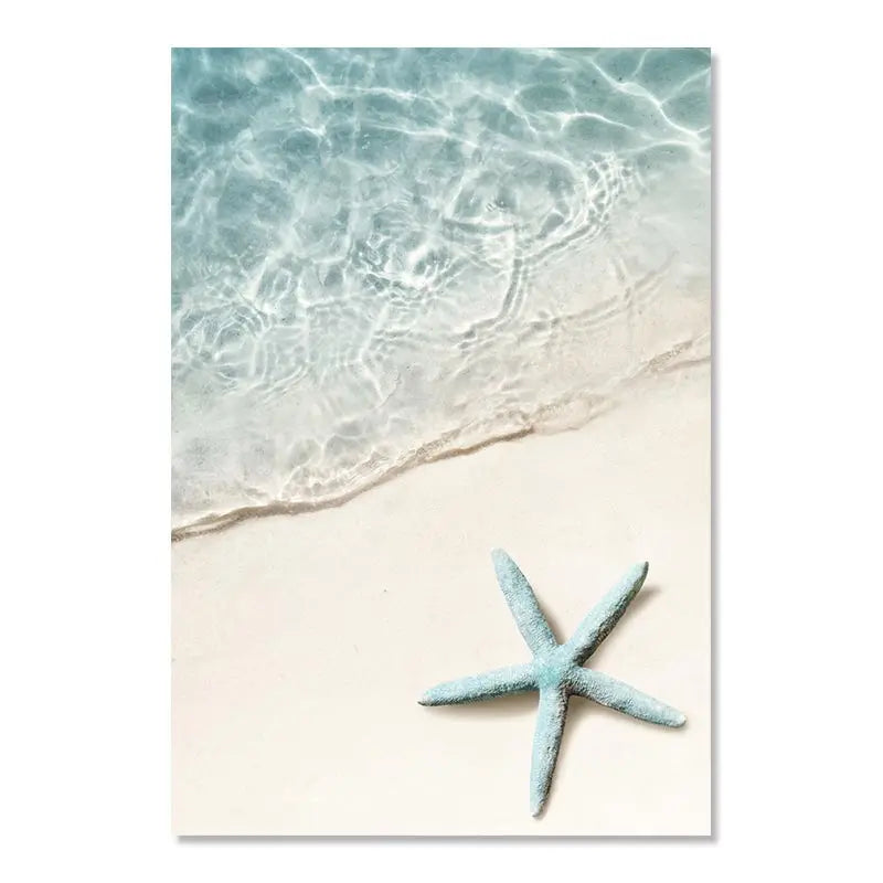 Beaches Weaves Ocean Seagulls Turtles Beautiful Canvas Paintings