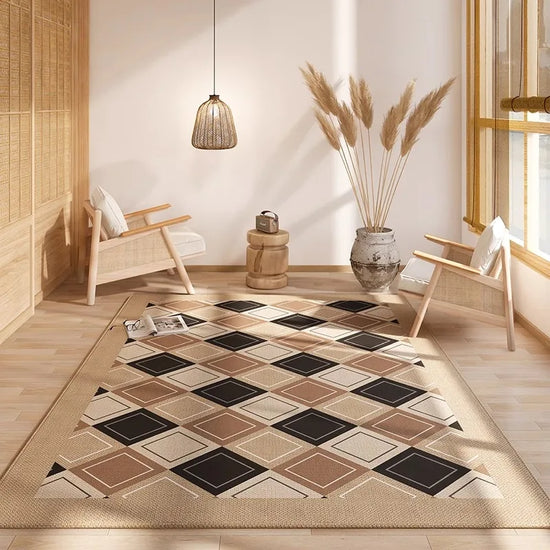 VIKAMA Carpet Living Room, Bedroom Bedside , Washable Rug, Japanese Household Floor Cushions