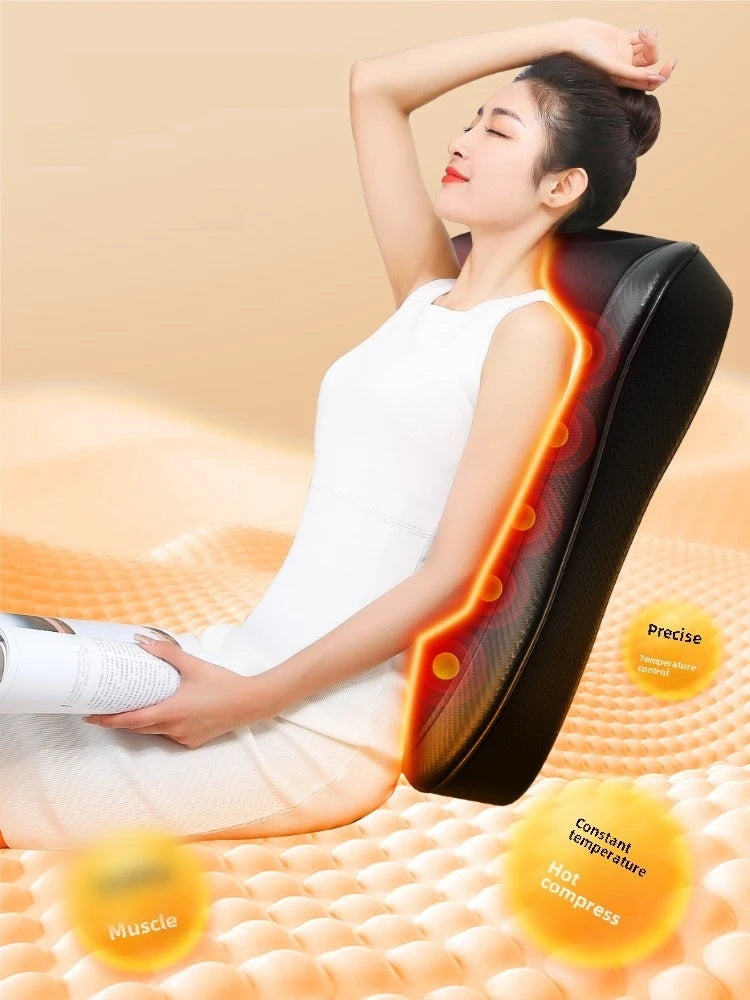 JAIYORL Shiatsu Neck Massage Pillow Electric Back Cushion Deep Massage with Heat Relax Muscles