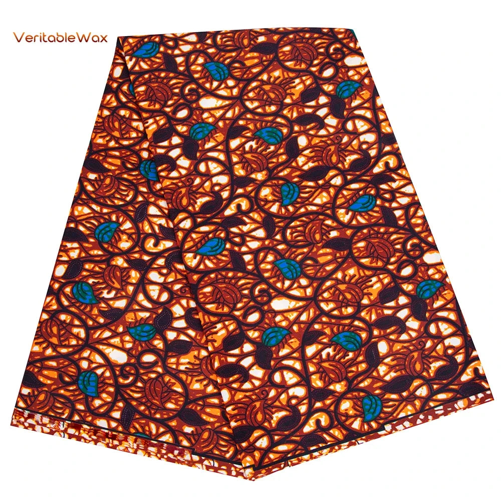 Ankara African Double Print Batik, Real Wax Fabric, Sewing Wedding Dress, Quilting, Polyester