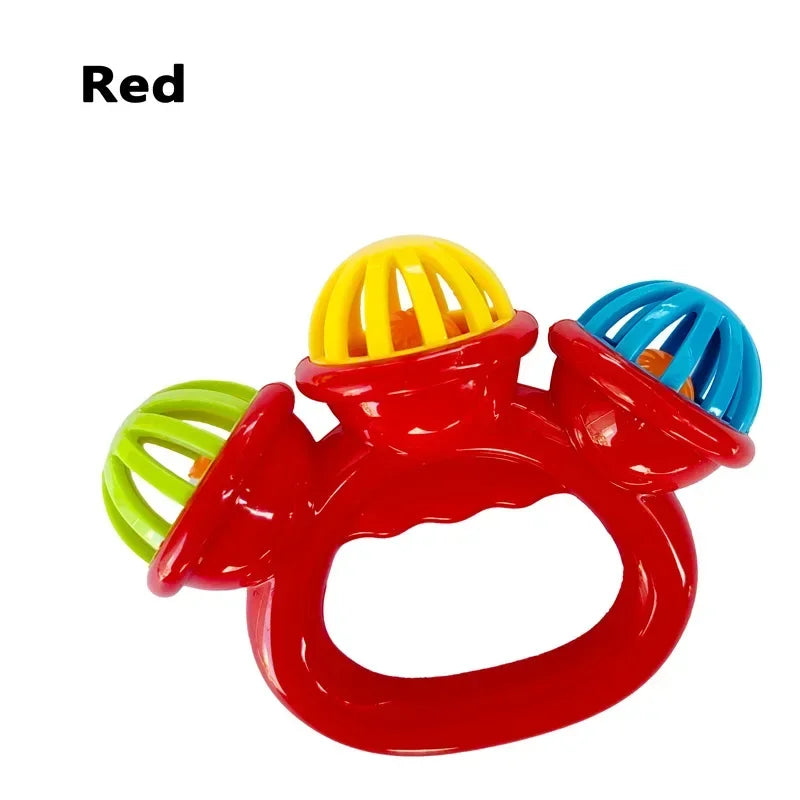 1/4pcs Newborn Hand Rattle, Grasping Hand Toy. Made of Safety Material