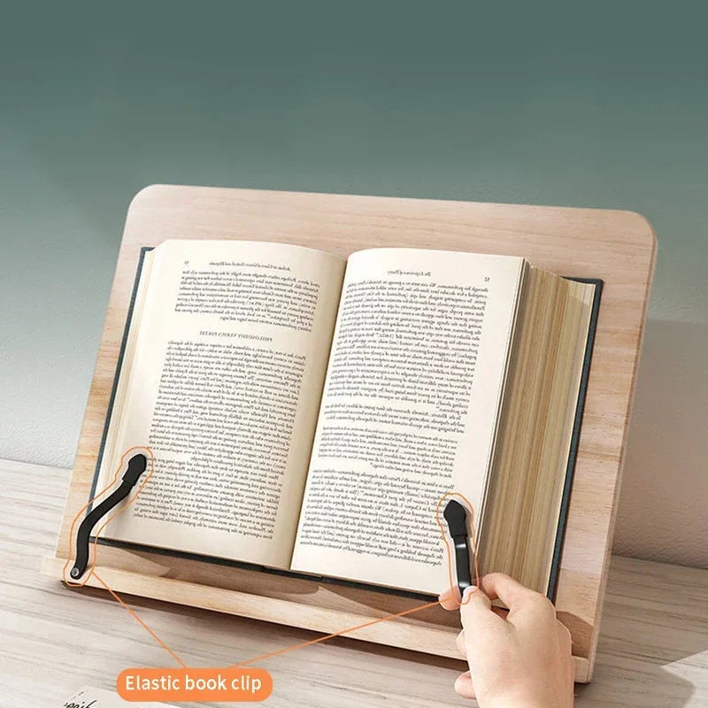 Adjustable Reading Rest Tablet, Page Paper Clips. Reading Desk Bookstand