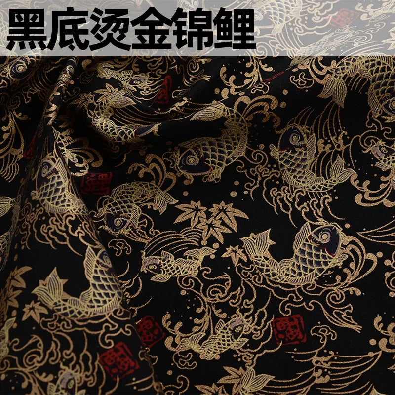 Pure Cotton Fabric Japanese Style Print 100cm x 145cm