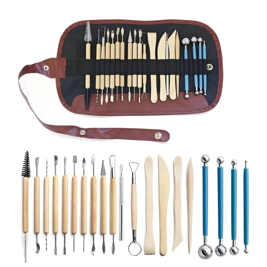 Pottery Clay Sculpting Tools Kit 8-62 PCS/Set, Cerramic Wax Clays Carving Tool