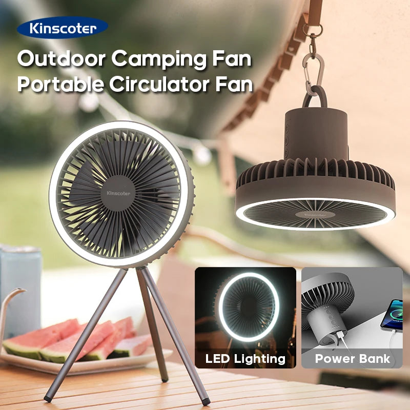 Fan Portable Rechargeable Camping desktop