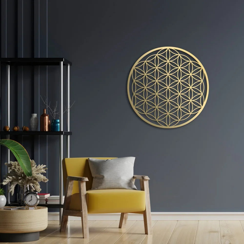 Flower Of Life Metal Wall Art