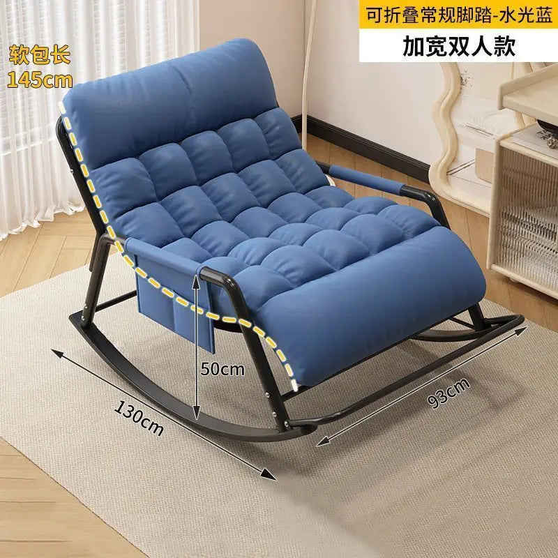 Recliner Rocking Chair, Sitting and Sleeping, Dual Purpose