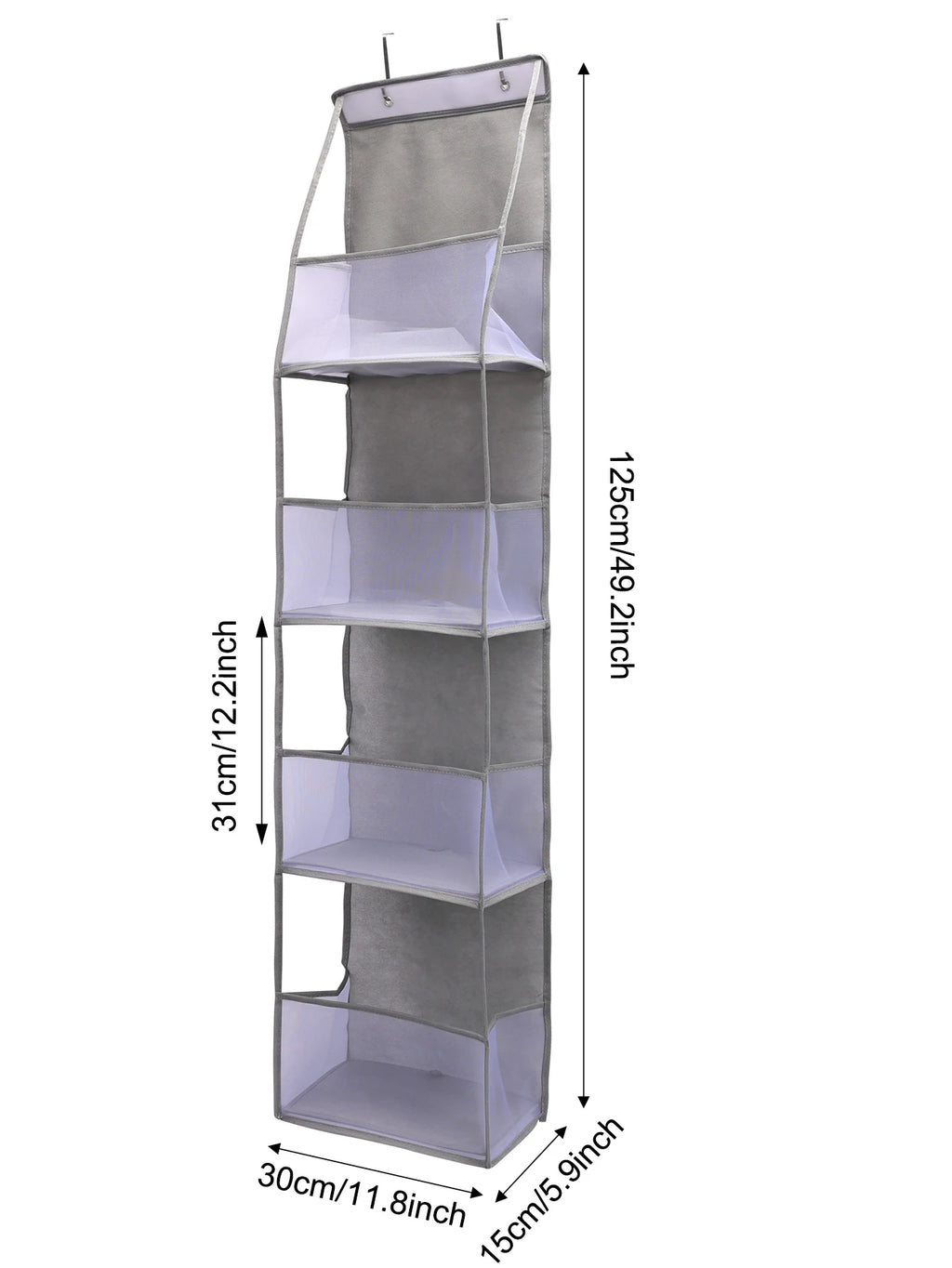 ! PCS 4/6 Layer Over the Door Hanging Organizer, Use for Cosmetics, Storage, Nursery, Bathroom