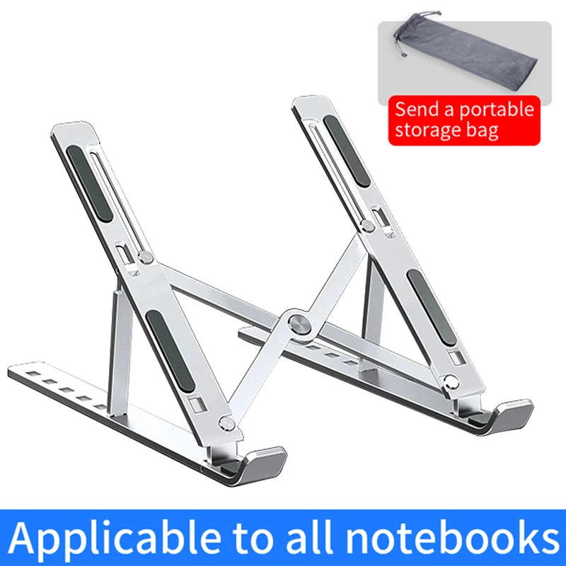 Laptop Holder Aluminum Alloy Adjustable Foldable For Notebook Non-Slip