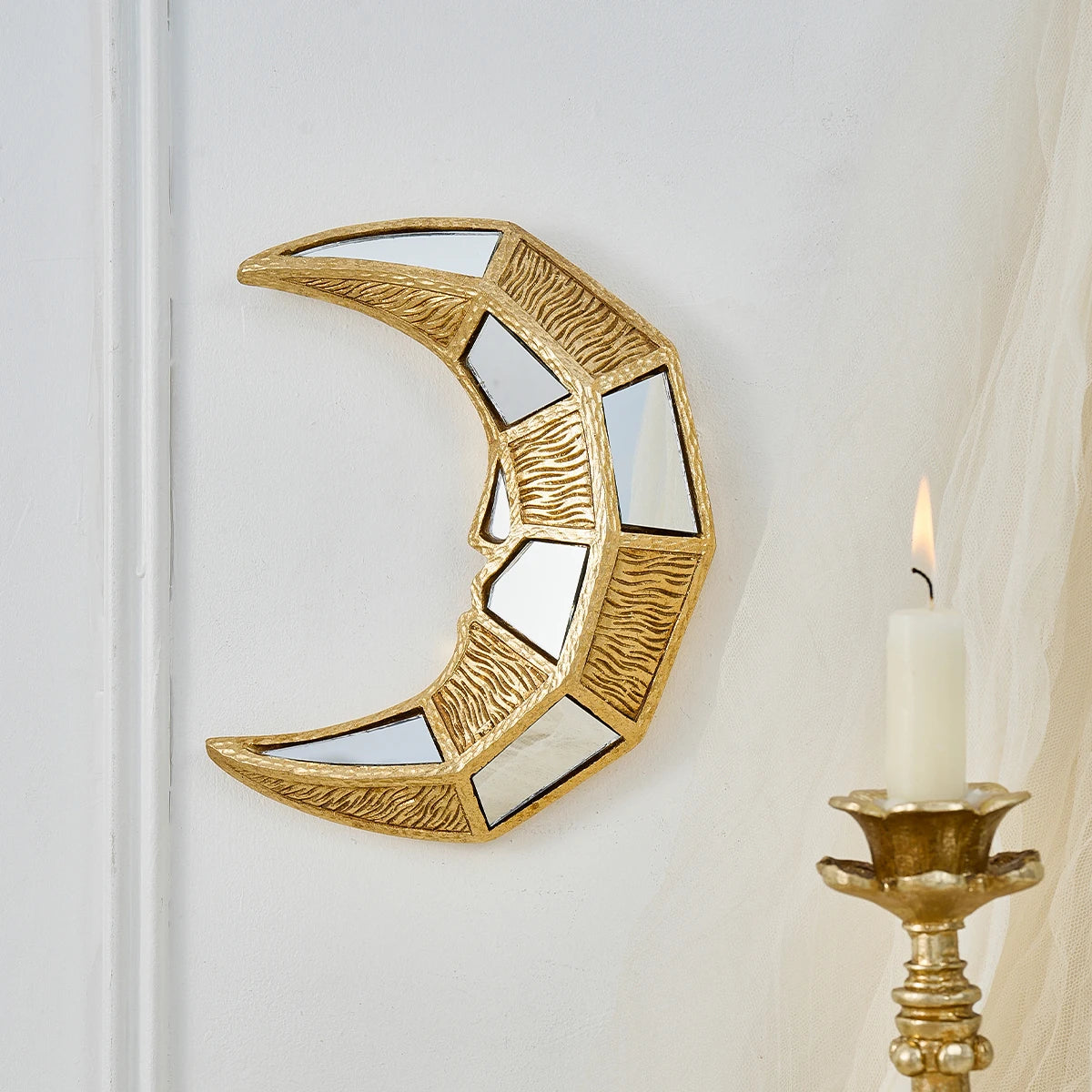 Crescent Moon Shaped Mirror
