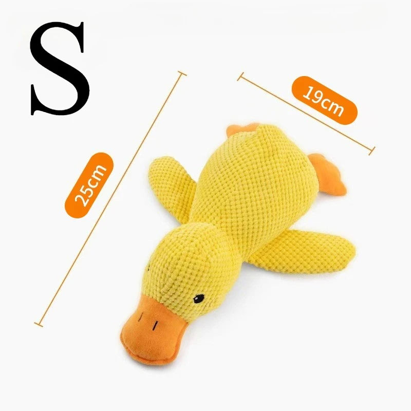 Plush Companion Sleeping Duck Dog Toys for Small Large Dogs Bite Resistant Teeth