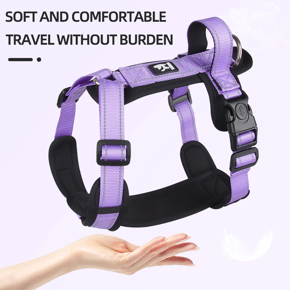 Anti-Escape Dog Harness Vest with Handle Reflective Small Medium French Bulldogs