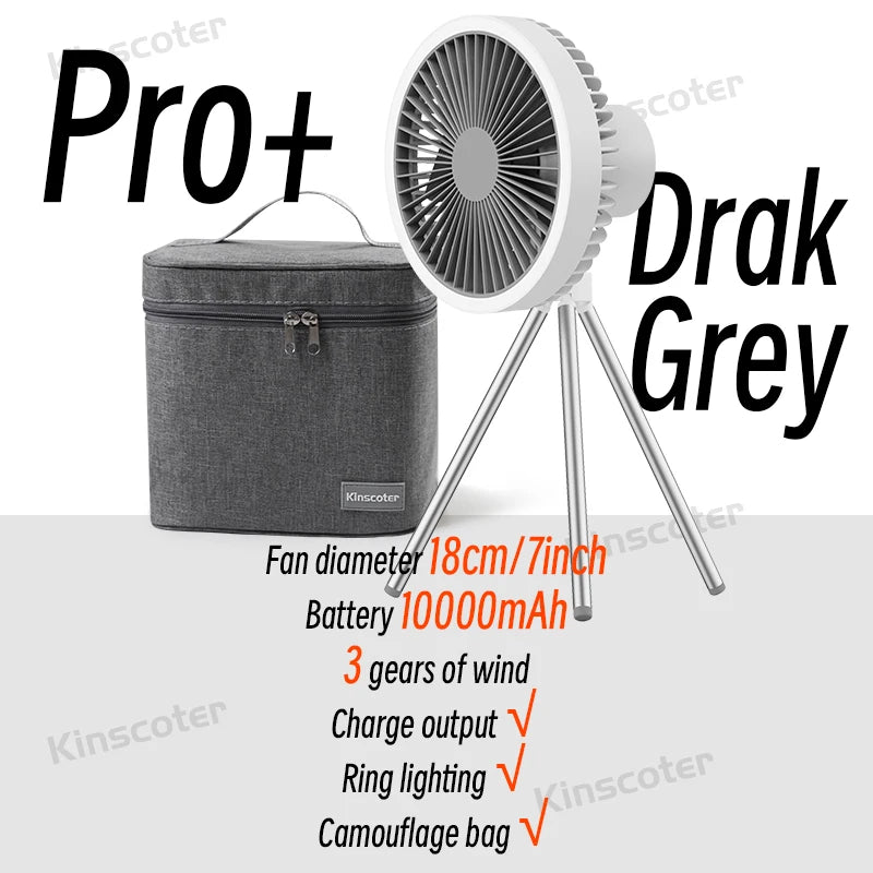 Fan Portable Rechargeable Camping desktop