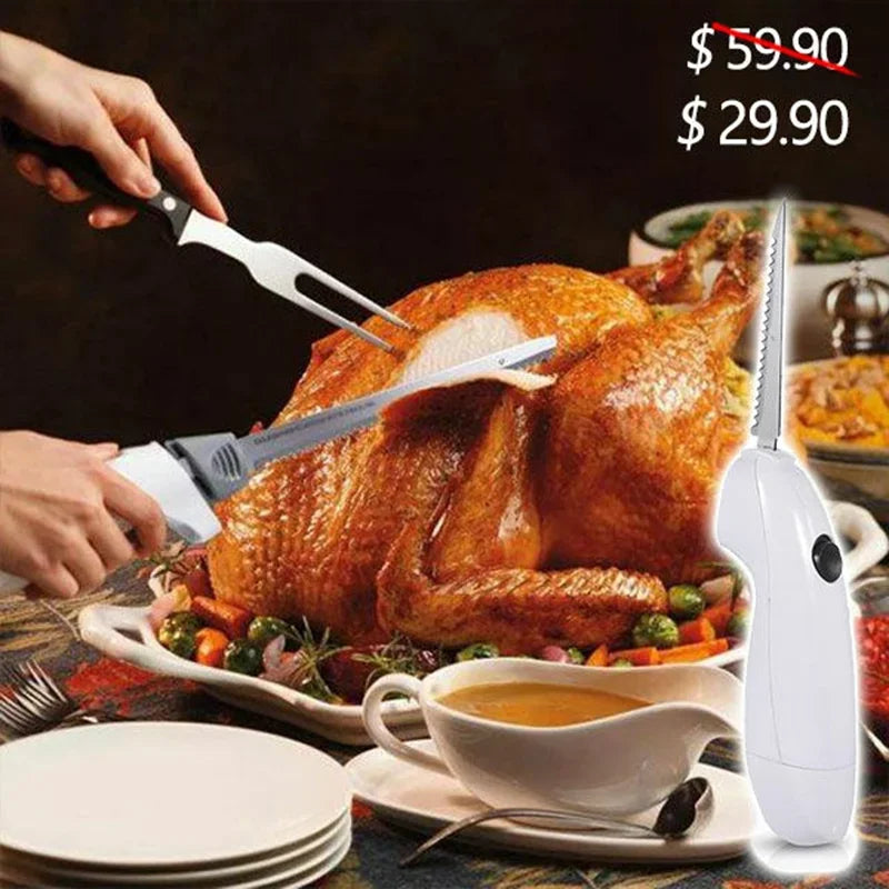 Kitchen Easy Cut Cordless Rechargeable Stainless Steel Knife