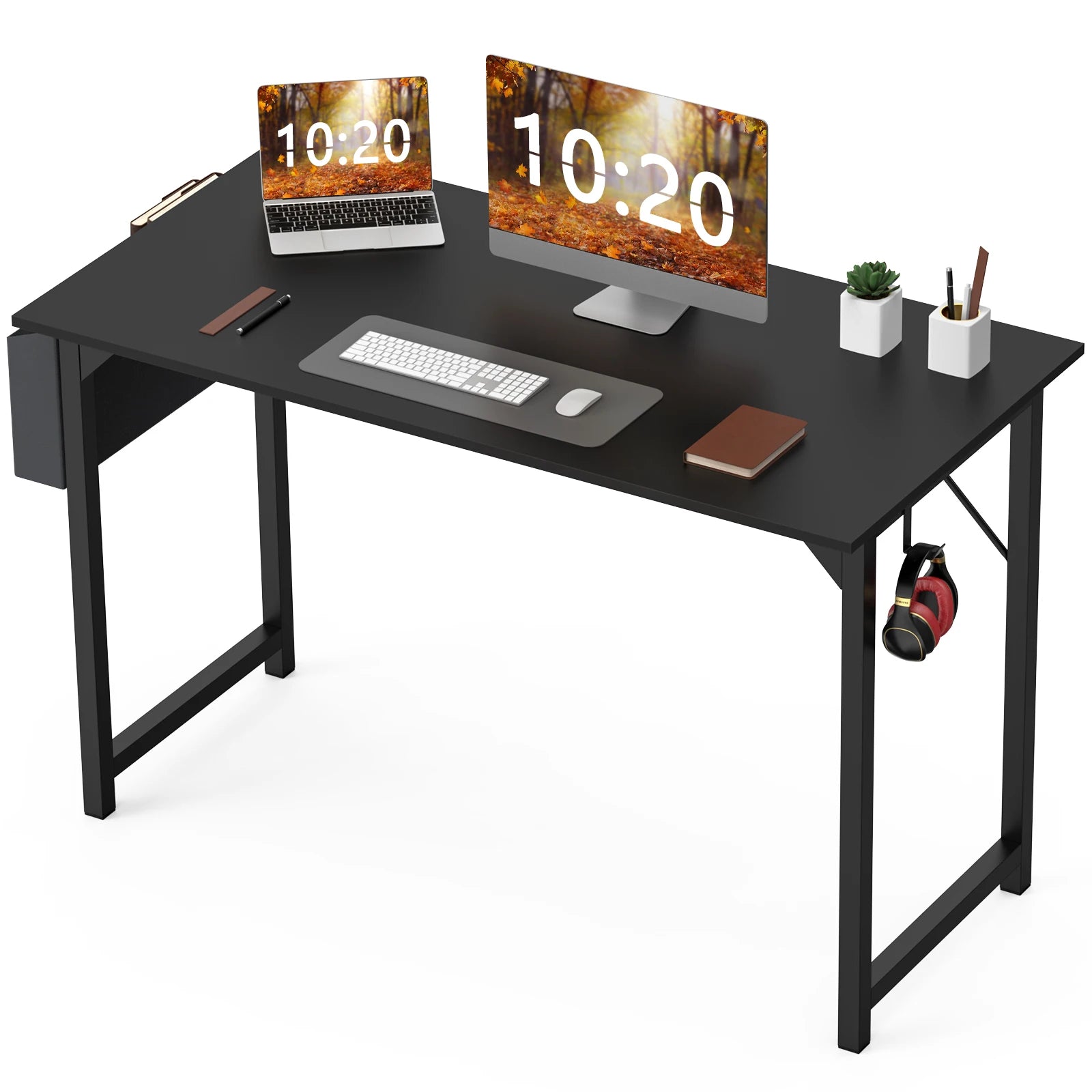Computer Desk, Writing, Office, Gaming, Compact, Easy Assembly