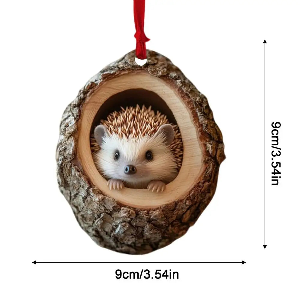 Christmas Decorations Acrylic Animal Hanging Ornaments