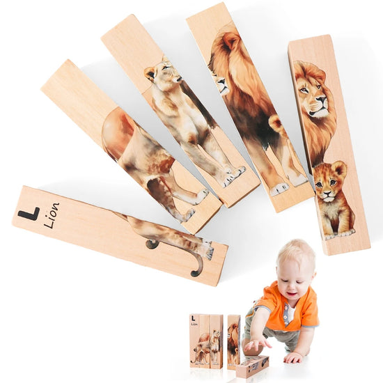 Wooden Block Baby Toys Wooden Children&