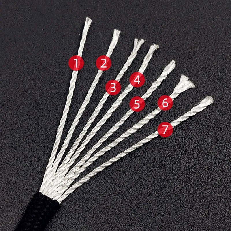 7 Cores 550 Paracord Cord 5 15 30 M Dia.4mm  for Camping Survival