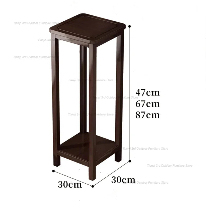 Wood Flower Plant Stands Indoor Outdoor