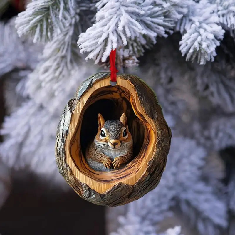Christmas Decorations Acrylic Animal Hanging Ornaments