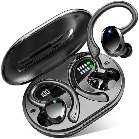 Wireless Earbuds, Bluetooth 5.3 Earbuds Stereo Bass, Noise Cancelling Mic., Waterproof, 40h Playback