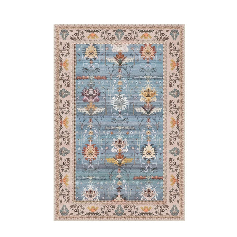 European Style Vintage Rugs for Large Areas, Living Room, Bedroom, Non-slip Rugs
