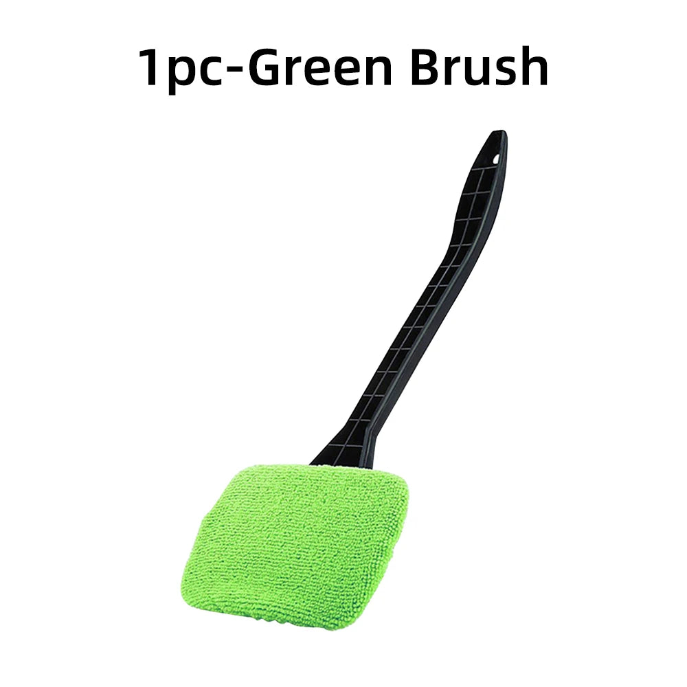 Car Windshield Cleaning Tool With Microfiber Pad.