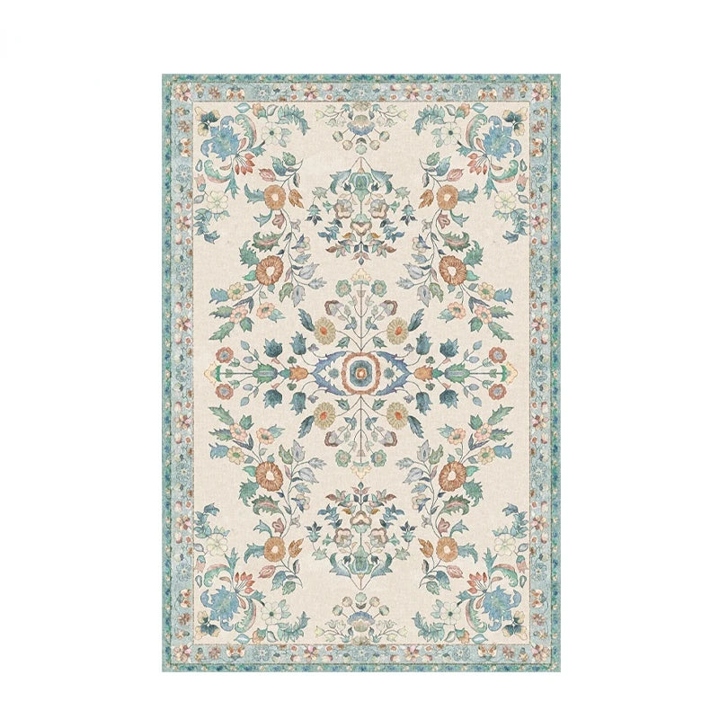 European Style Vintage Rugs for Large Areas, Living Room, Bedroom, Non-slip Rugs