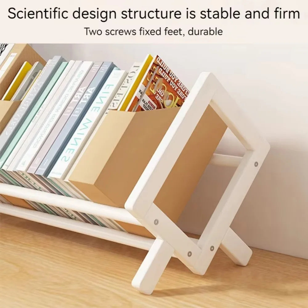 Desktop Bookshelf For Living Room, Desktop, Books, Magazines, Economical Storage Shelves