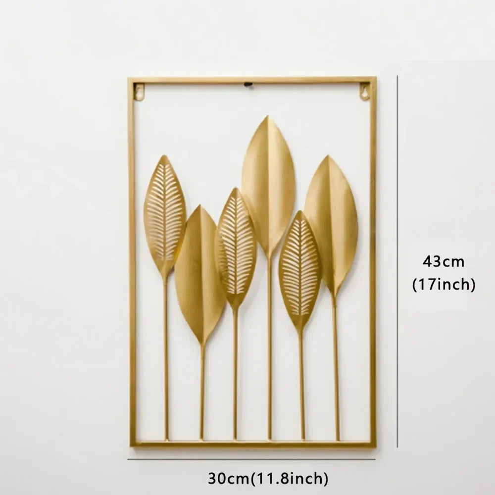 Jungle Leaves Metal Wall Art Creative