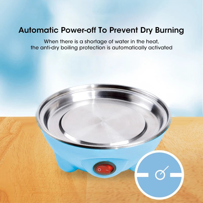 Egg Cooker Automatic Power Off, 7 Eggs Multi-Functional Steamed Egg Custard, Boiled Egg Machine