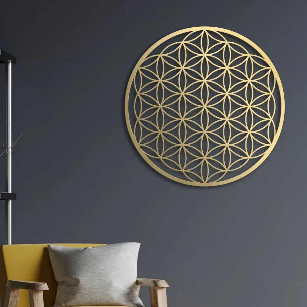 Flower Of Life Metal Wall Art
