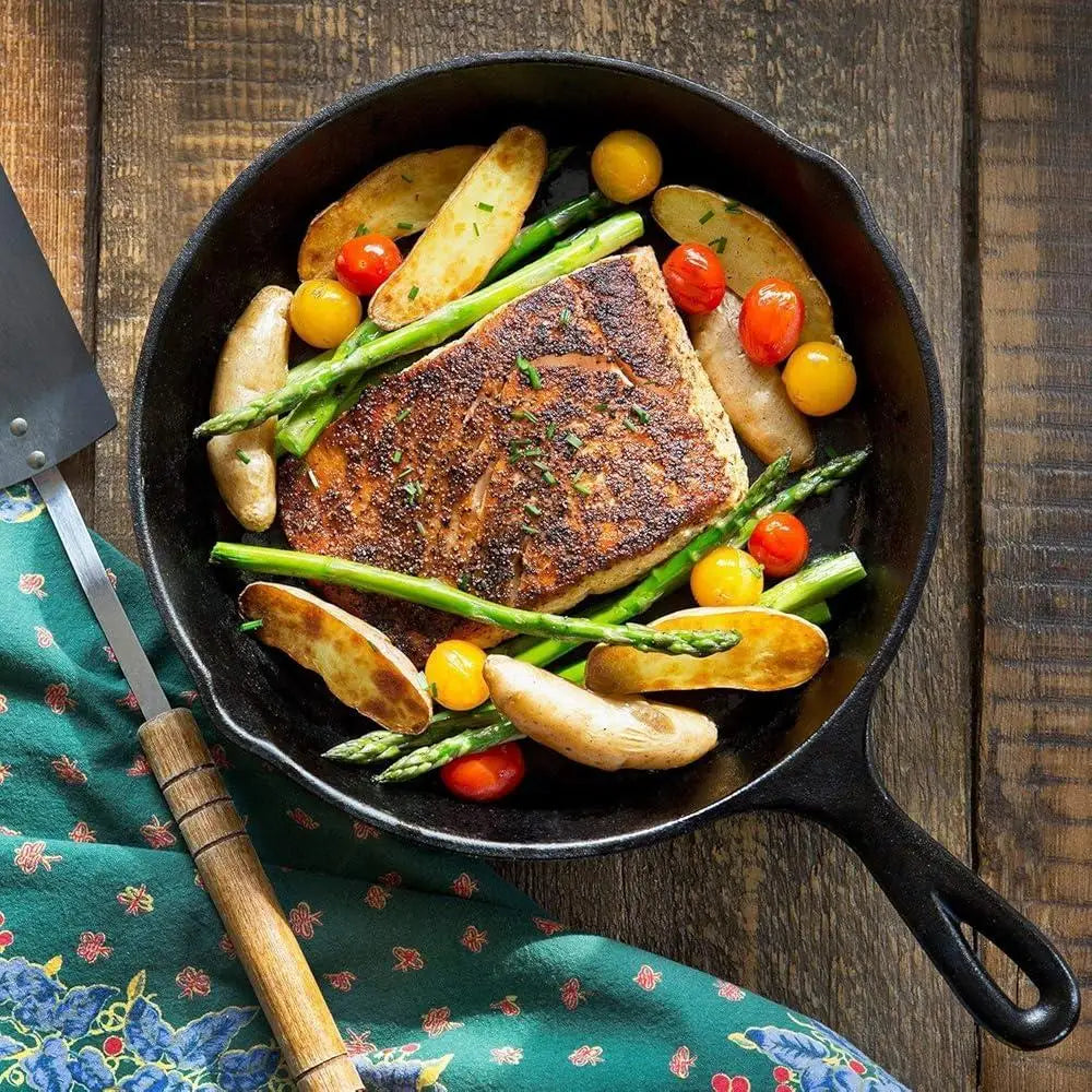 Heavy Duty Cast Iron Skillet Set 3 Piece, Pre-Seasoned