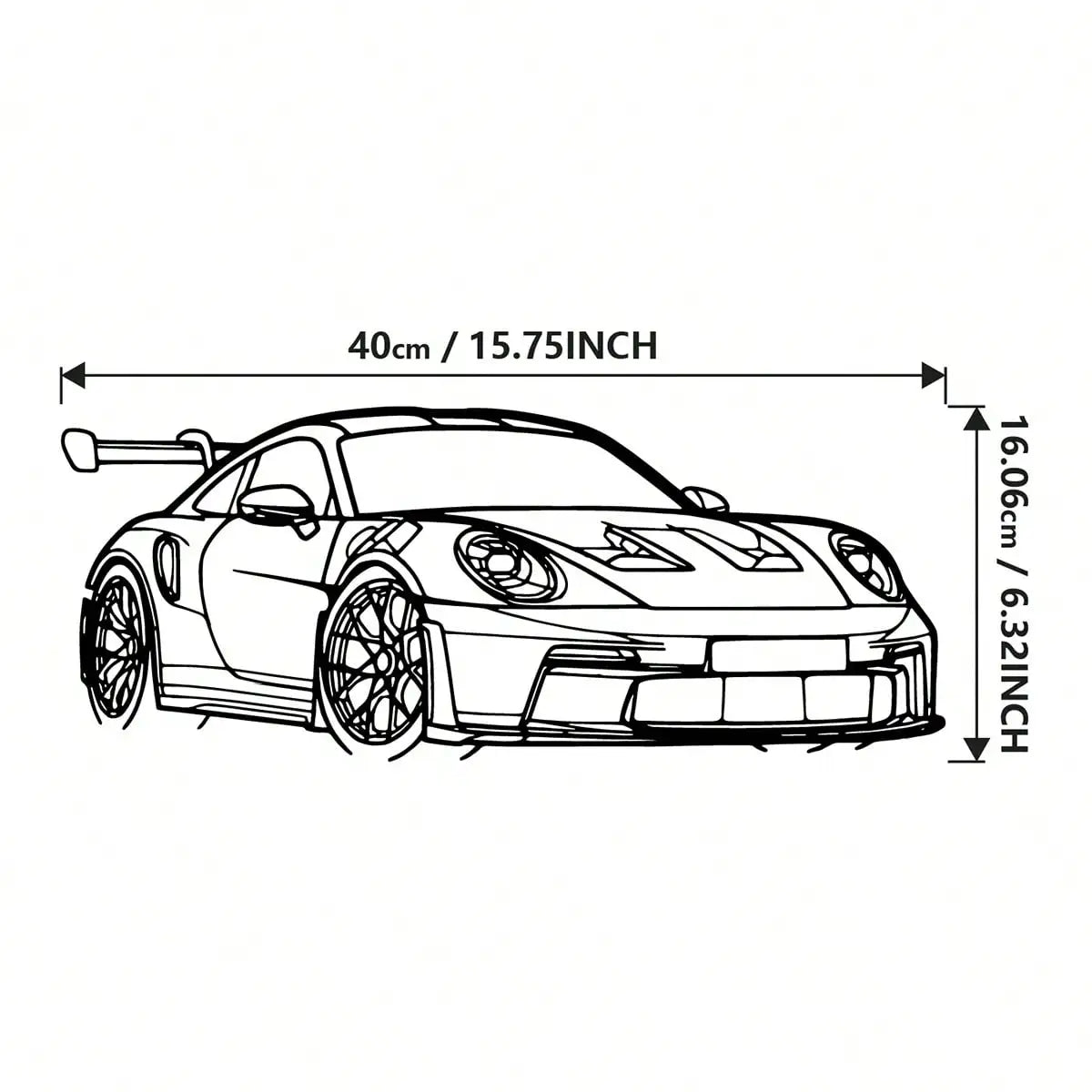 Black Metal Wall Art Sports Car