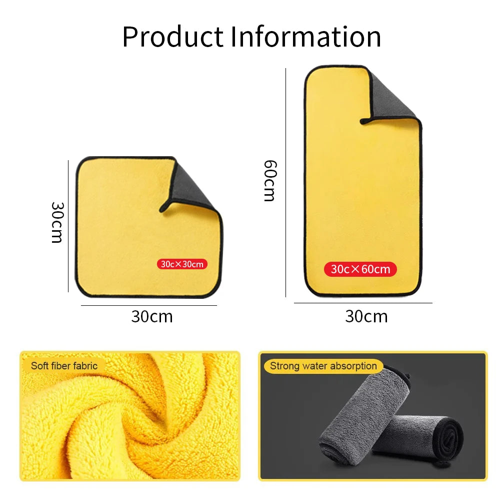 Car Wash Microfiber Towels Cleaning Detailing