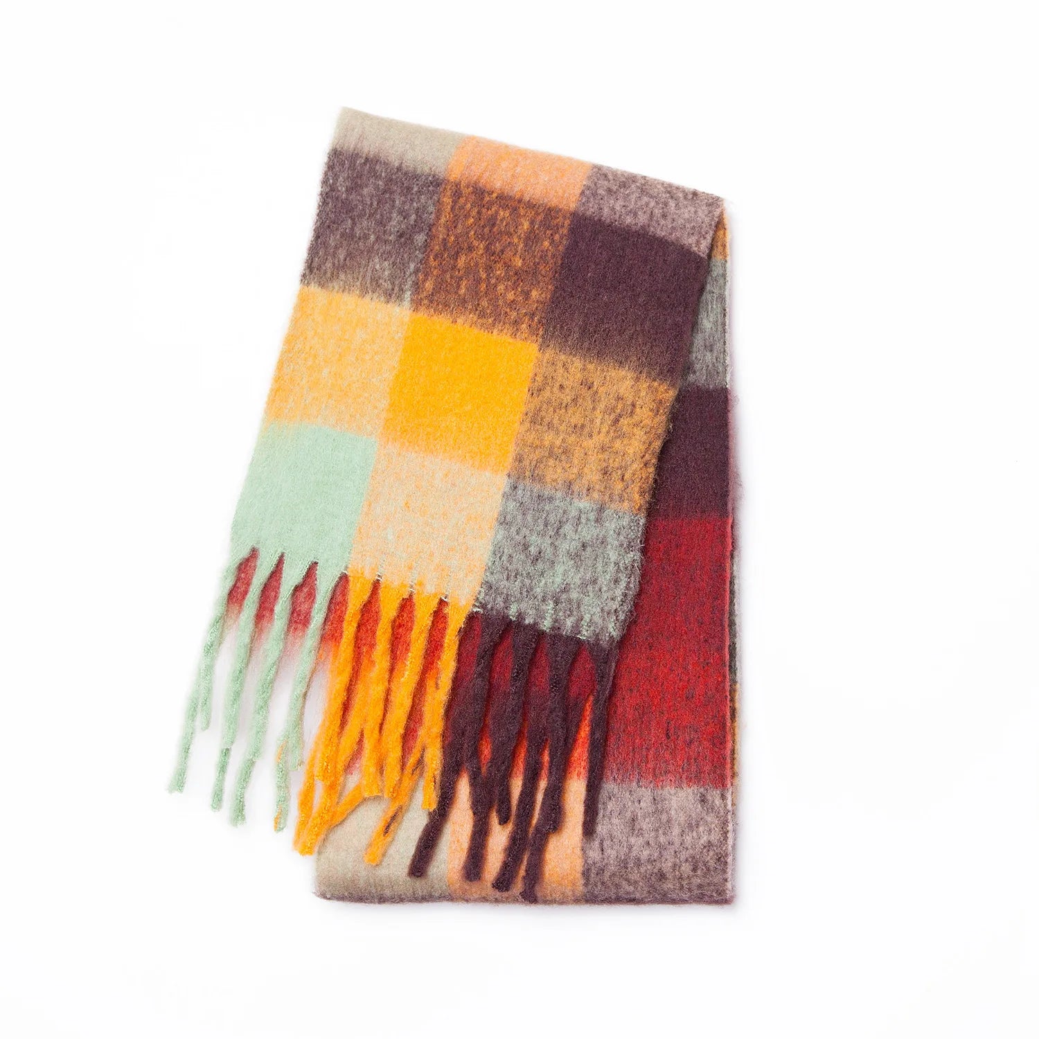 2025 Winter Thick Warm Scarf , Plaids different colors