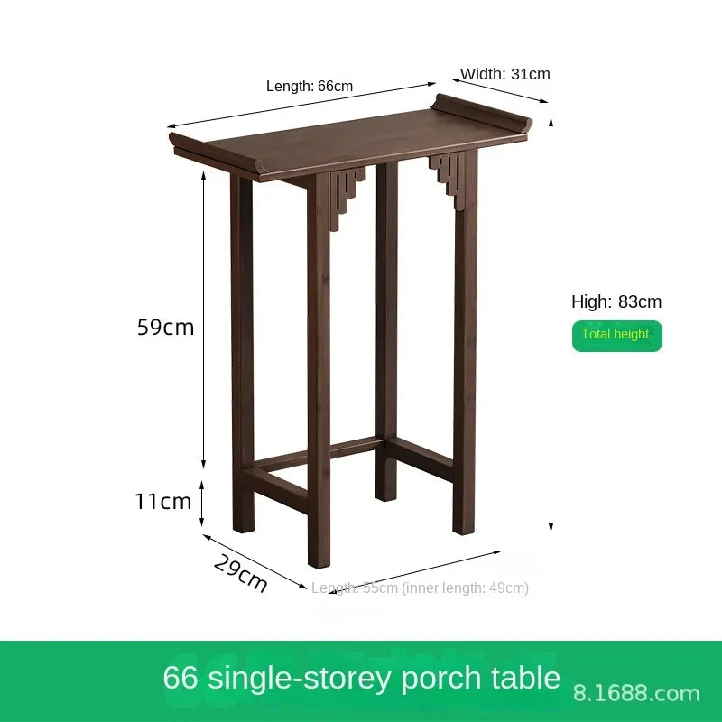 Chinese-Style Foyer or Entrance table, Bamboo and solid Wood