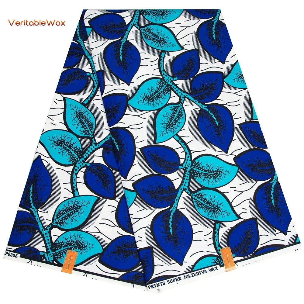 Ankara African Double Print Batik, Real Wax Fabric, Sewing Wedding Dress, Quilting, Polyester