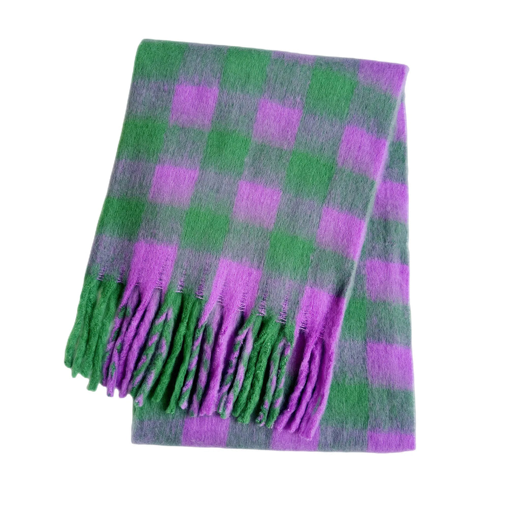 2025 Winter Thick Warm Scarf , Plaids different colors