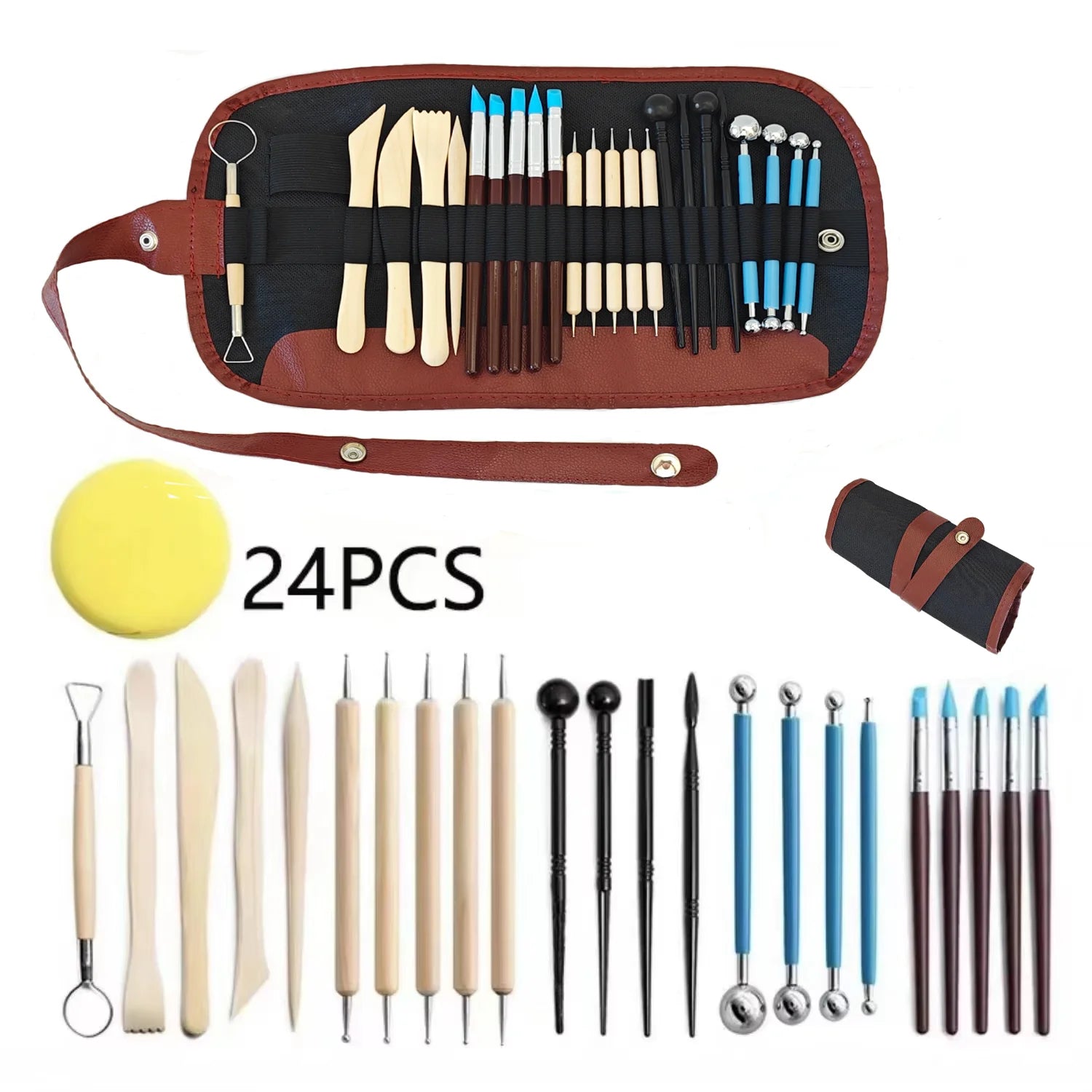 Pottery Clay Sculpting Tools Kit 8-62 PCS/Set, Cerramic Wax Clays Carving Tool